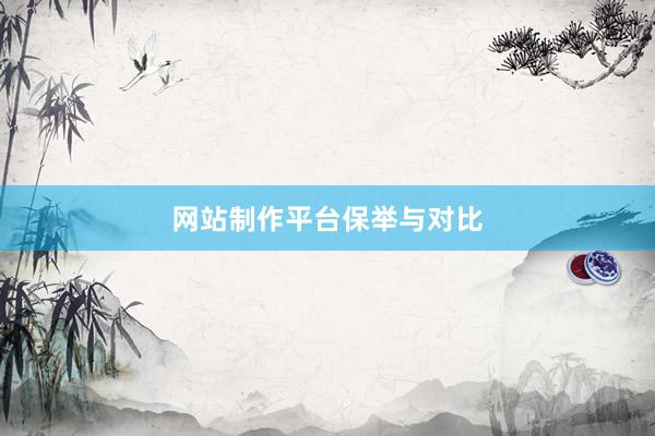 网站制作平台保举与对比